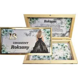 Prezent na 18 urodziny pudełko na pieniądze