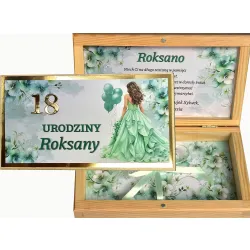Prezent na 18 urodziny pudełko na pieniądze