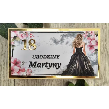 Prezent na 18 urodziny pudełko na pieniądze