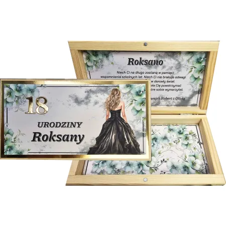 Prezent na 18 urodziny pudełko na pieniądze