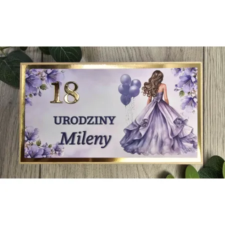 Prezent na 18 urodziny pudełko na pieniądze