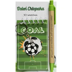 DZIEŃ CHŁOPAKA szkoła Brelok notes długopis piłka