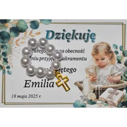 Podziękowania, upominki dla gości Chrzest