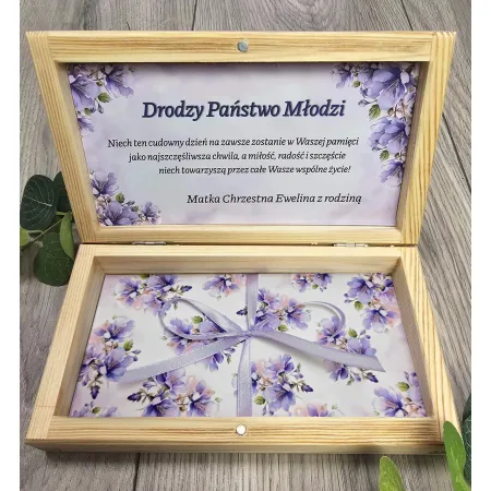 Pamiątka Ślubu pudełko na pieniądze
