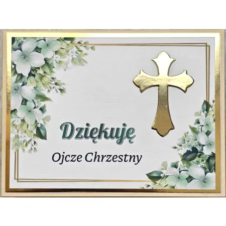Podziękowanie dla Matki i Ojca Chrzestnych CHRZEST