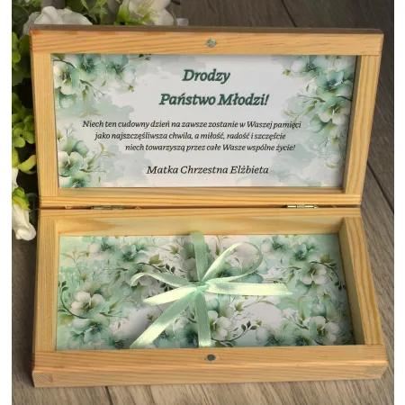 Pamiątka Ślubu pudełko na pieniądze