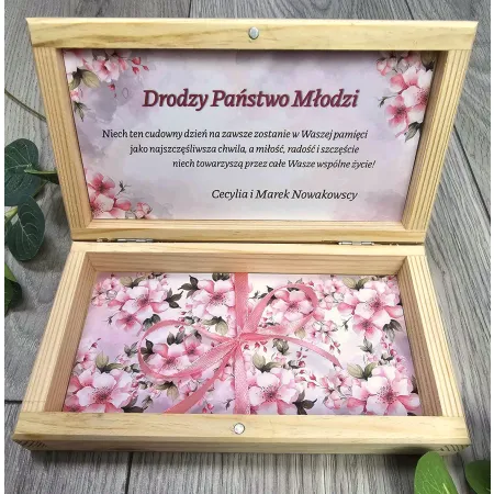 Pamiątka Ślubu pudełko na pieniądze