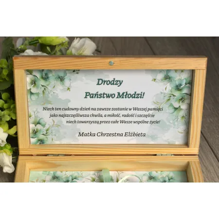 Pamiątka Ślubu pudełko na pieniądze
