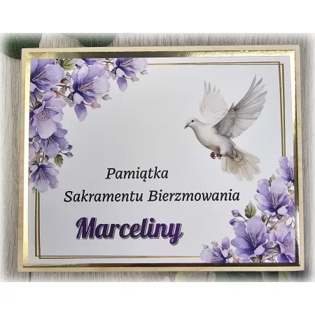 Pamiątka Bierzmowania pudełko bransoletka