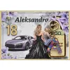 Super prezent na 18 urodziny DREWNIANA kartka A5