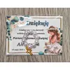 KOMUNIA Podziękowanie dla gości różaniec ZAPAKOWANE