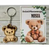 Dzień Pluszowego MISIA - brelok, miś dziewczynka, upominek