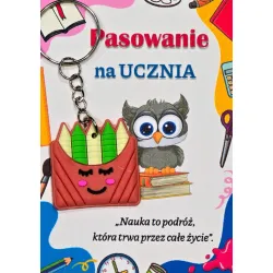PASOWANIE NA UCZNIA szkoła Brelok MIX WZORÓW prezent ŚLUBOWANIE