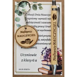 DZIEŃ NAUCZYCIELA upominek długopis brelok