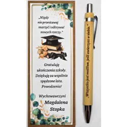 Ukończenie szkoły, MATURA, długopis, zakładka dla uczniów, ÓSMOKLASISTÓW