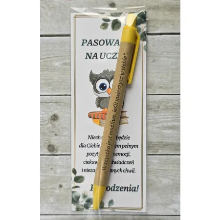 PASOWANIE NA UCZNIA szkoła długopis ŚLUBOWANIE