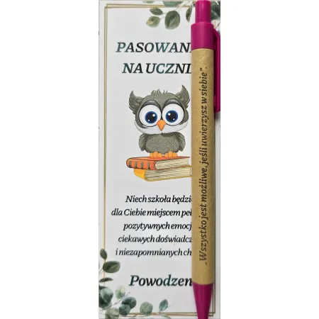 PASOWANIE NA UCZNIA szkoła długopis ŚLUBOWANIE