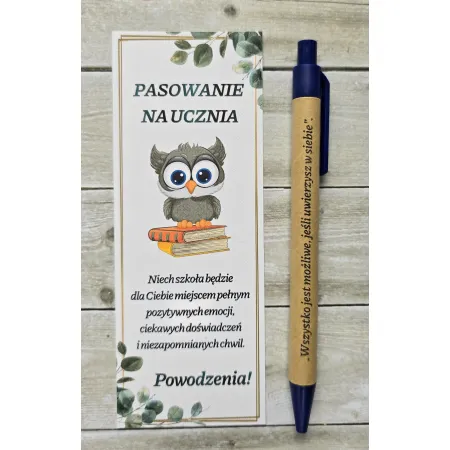 PASOWANIE NA UCZNIA szkoła długopis ŚLUBOWANIE