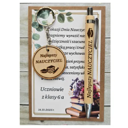 DZIEŃ NAUCZYCIELA upominek długopis brelok
