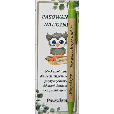 PASOWANIE NA UCZNIA szkoła długopis ŚLUBOWANIE