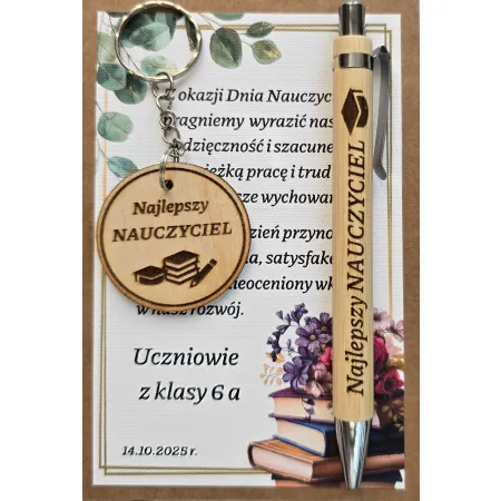 DZIEŃ NAUCZYCIELA upominek długopis brelok