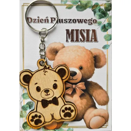 Dzień Pluszowego MISIA - brelok, miś chłopiec, upominek